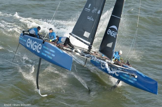 Good performance from Team ENGIE on Lake Garda - 2016 GC32 Racing Tour © Bruno Bouvry / Engie