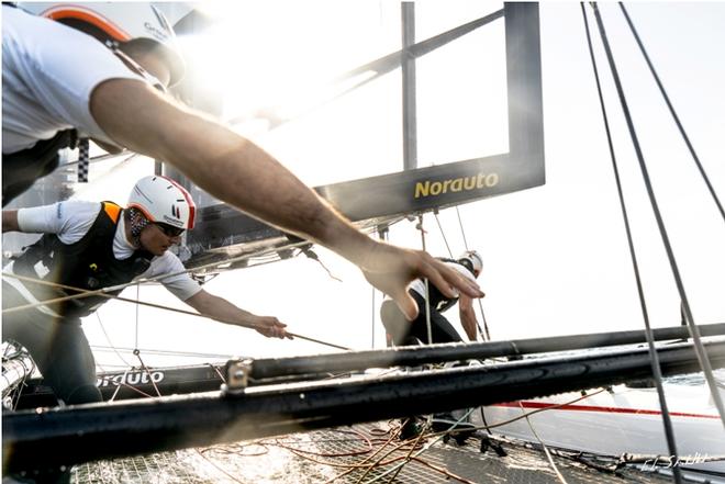Franck Cammas is back at the helm of the AC45 one-design - 2016 America's Cup World Series © Groupama Team France