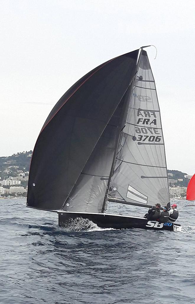 Windy conditions for Day 3 of the Grand Slam in Cannes, with 25-30 knot gusts  © Helen Fretter