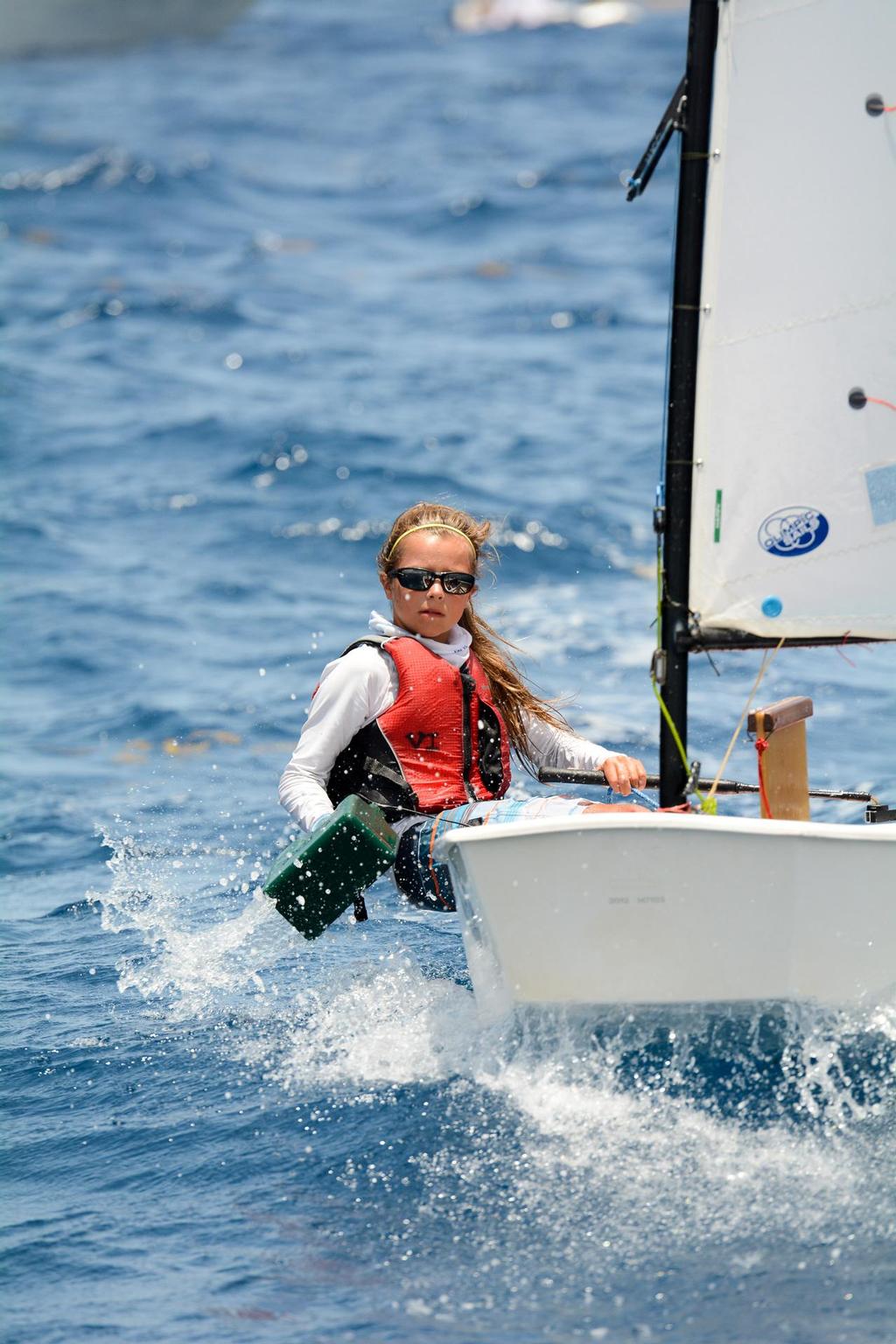 St. Thomas, USVI's Mia Nicolosi finished second overall last year and will be back to race - International Optimist Regatta photo copyright Dean Barnes taken at  and featuring the  class