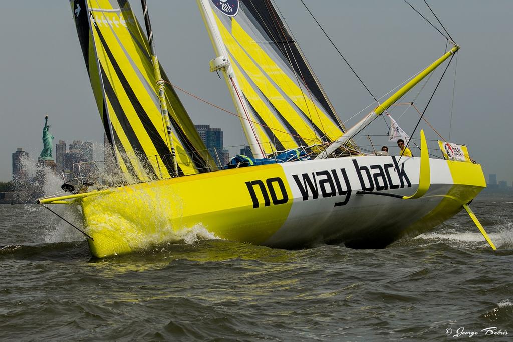 No Way Back - IMOCA NY-Vendee Parade of Sail photo copyright george bekris taken at  and featuring the  class