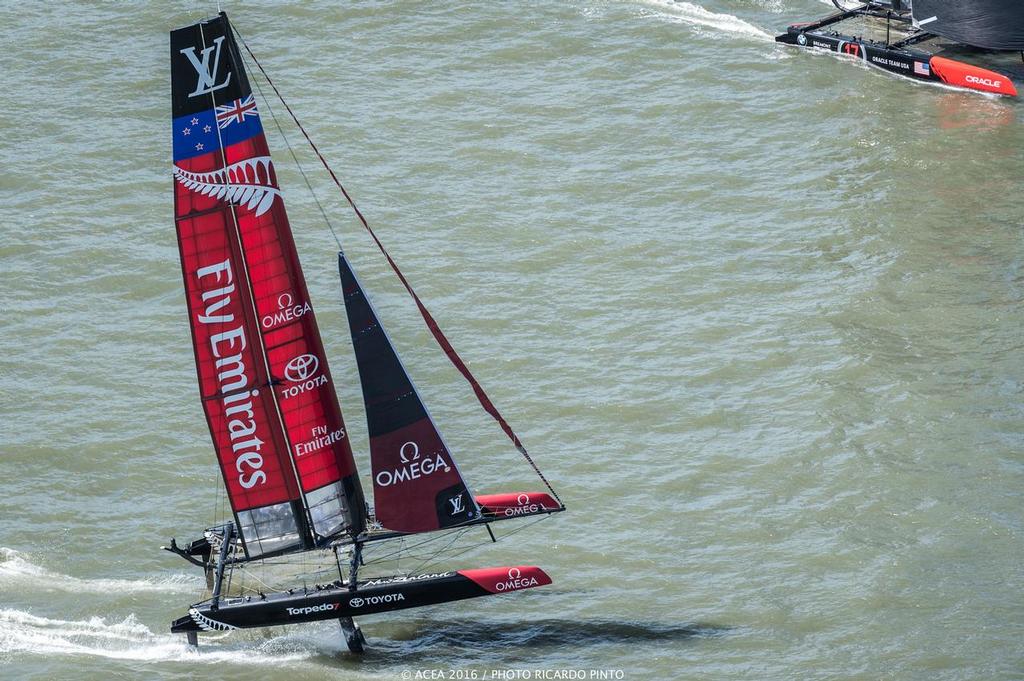 Emirates Team NZ - Louis Vuitton America's Cup World Series New York - Racing Day 2 photo copyright ACEA / Ricardo Pinto http://photo.americascup.com/ taken at  and featuring the  class