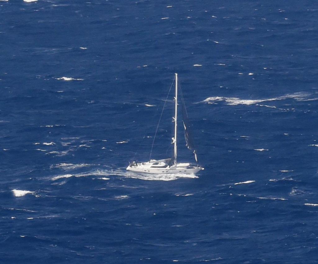 An RNZAF P-3K2 Orion aircraft has come to the aid of a distressed yacht Platino 750km from New Zealamd, June 13, 2016 photo copyright New Zealand Defence Force taken at  and featuring the  class