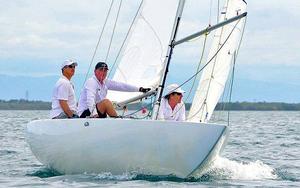Tuco on the way in to the weather mark. - Etches Brisbane Winter Championship photo copyright Emily Scott taken at  and featuring the  class