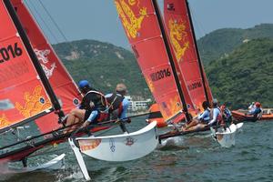 Masters Day 2 race - 2016 Hobie® 16 World Championships photo copyright 2016 Hobie Cat Australasia taken at  and featuring the  class