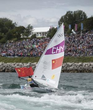 My Best Olympic Race – Lijia Xu, London 2012 Laser Radial Medal Race photo copyright World Sailing taken at  and featuring the  class