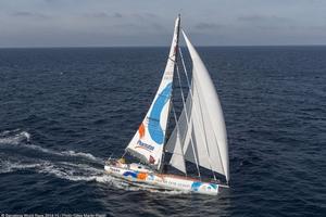Aboard his 60-foot boat, Didac Costa recently sailed 1500 miles alone - 2016 Vendée Globe photo copyright Gilles Martin-Raget / Barcelona World Race taken at  and featuring the  class