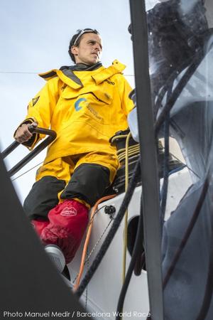 Aboard his 60-foot boat, Didac Costa recently sailed 1500 miles alone - 2016 Vendée Globe photo copyright Manuel Medir / Barcelona World Race taken at  and featuring the  class