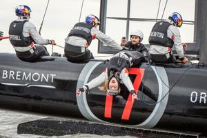 She never takes things too seriously - 2016 America's Cup World Series photo copyright Sam Greenfield/Ricardo Pinto/Red Bull Content Pool taken at  and featuring the  class