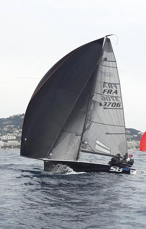 Windy conditions for Day 3 of the Grand Slam in Cannes, with 25-30 knot gusts photo copyright Helen Fretter taken at  and featuring the  class