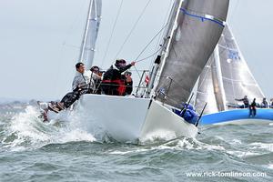 Louise Morton's Bullit leads the HP30 Class photo copyright RORC/Louay Habib taken at  and featuring the  class
