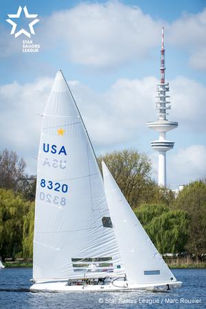 Bow no: 001 // Sail: USA 8320 // Skipper: George SZABO // Crew: Patrick DUCOMMUN - 2016 SSL City Grand Slam photo copyright  Marc Rouiller / Star Sailors League taken at  and featuring the  class