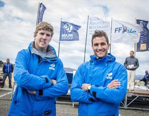 Peter Burling and Blair Tuke wearing the Zhik Kiama Jacket - World Sailing partner with Zhik photo copyright Sailing Energy/ISAF taken at  and featuring the  class