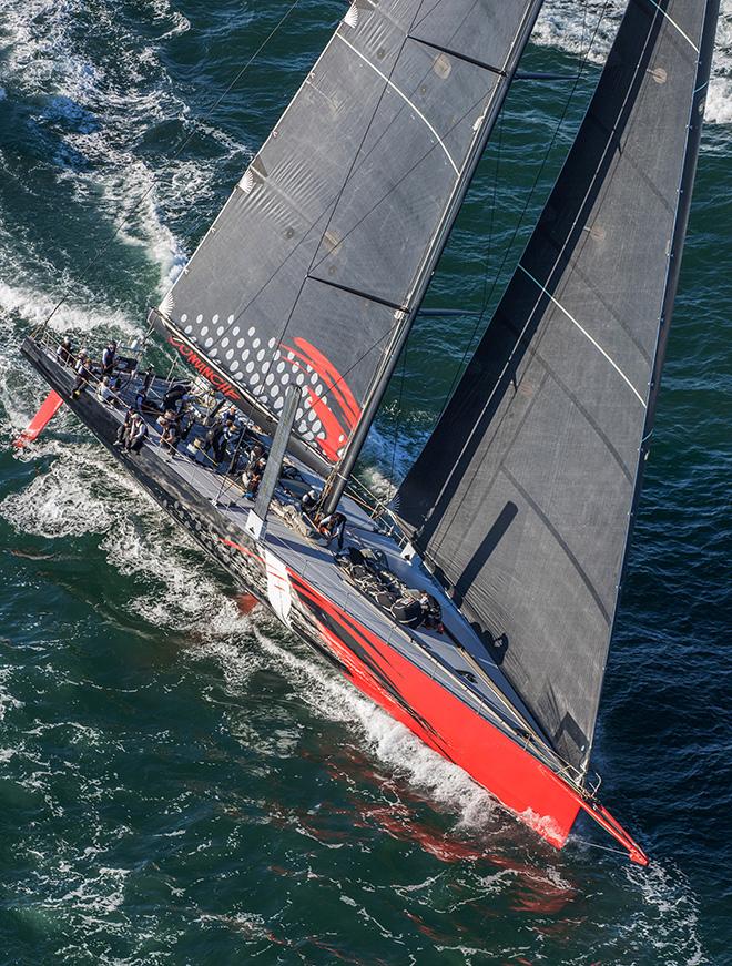 Built for speed. COMANCHE set an average of more than 17knots, and hit speeds in excess of 32knots during the 630 mile crossing between Newport and Bermuda © Daniel Forster/PPL