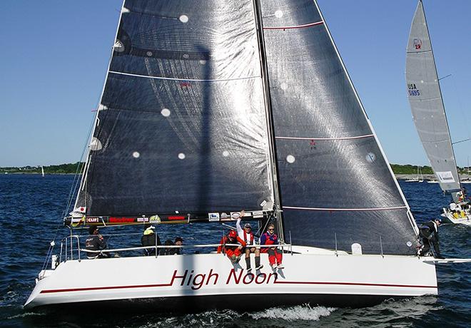 High Noon, a Tripp 41 sailed by a youth team from American YC is the smallest of the front runners. ©  John Rousmaniere