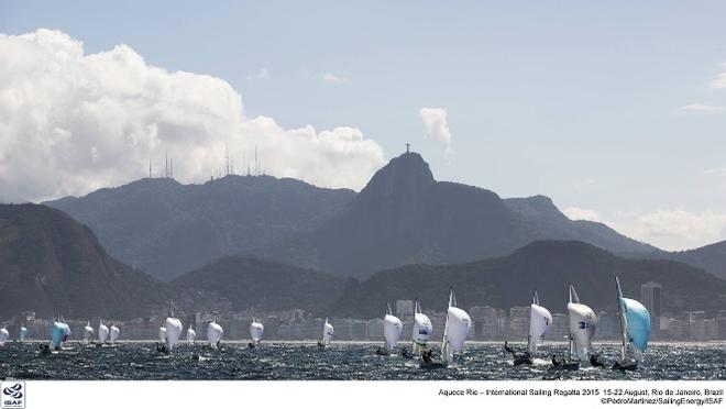 Lucas Calabrese in action at Aquece Rio © Pedro Martinez / Sailing Energy / ISAF