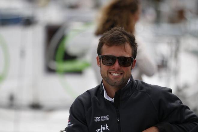 Alan Roberts sets off from Cowes Yacht Haven in high spirits. - Solitaire Bompard Le Figaro © Artemis Offshore Academy