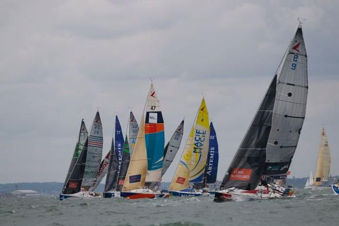 The Leg 2 start line at the Royal Yacht Squadron. - Solitaire Bompard Le Figaro © Artemis Offshore Academy