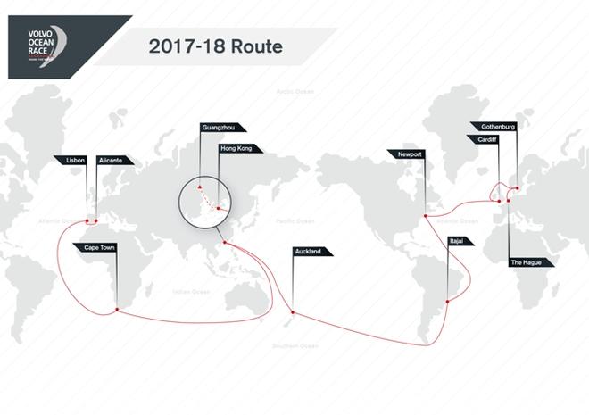 Volvo Ocean Race 2017-18 route refreshed © Volvo Ocean Race