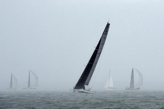 Poor visibility and torrential rain for day two of the RORC IRC National Championship. ©  Rick Tomlinson http://www.rick-tomlinson.com