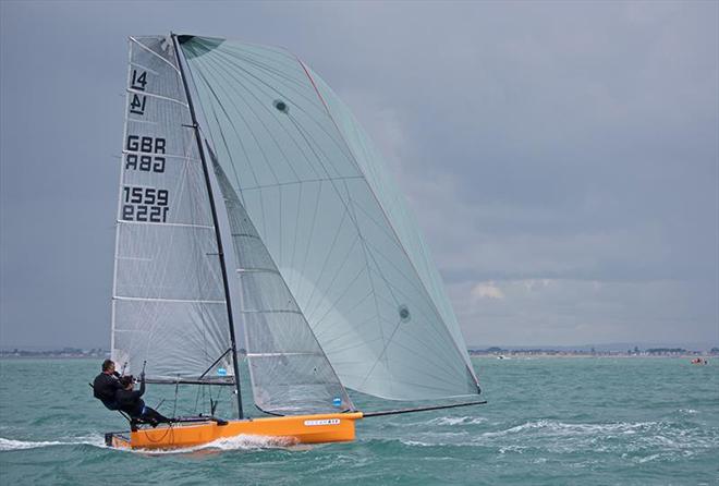 Andy and Tom Partington on International 14 Prince of Wales Cup Week - Day 1 © Mary Pudney
