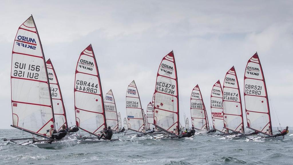 11th June 2016. ACO Musto Skiff Worlds. Carnac, France. photo copyright  Ian Roman taken at  and featuring the  class