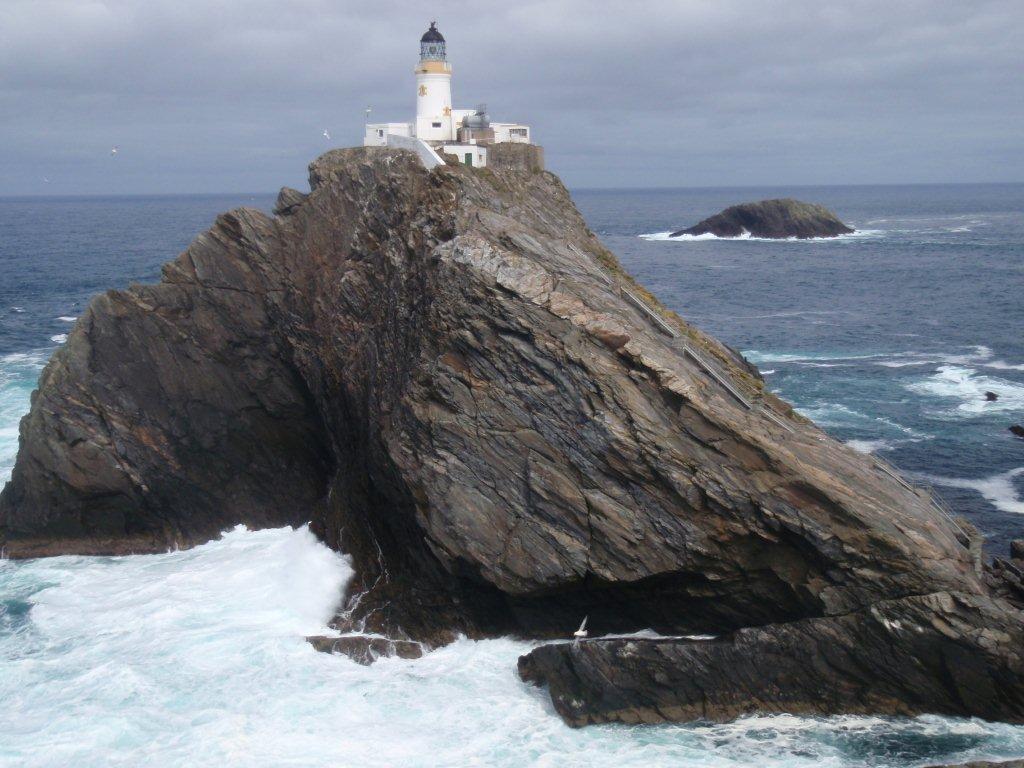 Muckle Flugga the northern most point of UK and further north than Cape Horn is south in latitude. Image by Andy Strangeway  © SW
