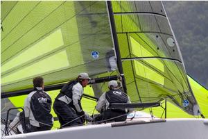 Miles Quinton's Gill Race Team GBR694 on Lake Attersee - 2016 Melges 24 European Sailing Series photo copyright  Piret Salmistu taken at  and featuring the  class
