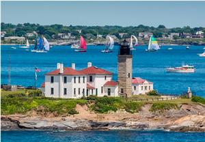 The 50th thrash to the Onion Patch started in Narragansett Bay&rsquo;s East Passage at 3:00pm on Friday, with Castle Hill  providing a grandstand view photo copyright Daniel Forster / PPL taken at  and featuring the  class
