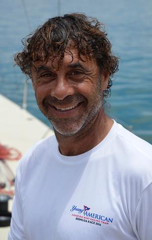 Guillermo Altadill, the highly experienced Spanish veteran of 10 round the world races, five of them Whitbread/Volvo events, played a key part in coaching the 7 young sailors on HIGH NOON, Skipper Peter Becker said of Altadill, ``He's been our Spanish hero!`` photo copyright Barry Pickthall / PPL taken at  and featuring the  class