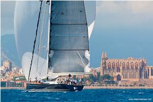 The performance Perini P2 has already claimed victory twice this year - 2016 Superyacht Cup Palma photo copyright www.clairematches.com taken at  and featuring the  class