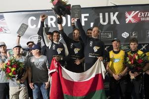 Oman Air – Act 3 – Cardiff Bay - 2016 Extreme Sailing Series photo copyright Lloyd Images taken at  and featuring the  class