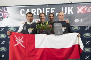 Oman Air – Act 3 – Cardiff Bay - 2016 Extreme Sailing Series photo copyright Lloyd Images taken at  and featuring the  class