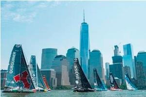 Start - 2016 New York–Vendée Transatlantic Race photo copyright Amory Ross / Sea&Co / Ocean Masters taken at  and featuring the  class