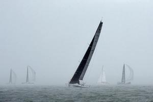 Poor visibility and torrential rain for day two of the RORC IRC National Championship. photo copyright  Rick Tomlinson http://www.rick-tomlinson.com taken at  and featuring the  class