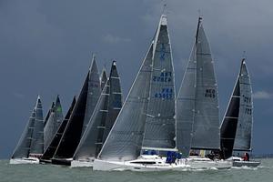 Dark and stormy conditions on day two of the RORC IRC Nationals photo copyright  Rick Tomlinson http://www.rick-tomlinson.com taken at  and featuring the  class