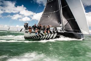 Mark Rijkse GP42 42° South Racing. - 2016 RORC IRC National Championship photo copyright Paul Wyeth taken at  and featuring the  class