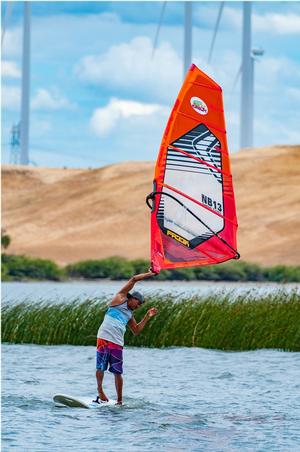 The incredible Caesar Finies - Rio Vista Grand Slam 2016 photo copyright American Windsurfing Tour http://americanwindsurfingtour.com/ taken at  and featuring the  class