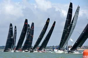 FAST40+ fleet on day one of the RORC IRC Nationals photo copyright  Rick Tomlinson http://www.rick-tomlinson.com taken at  and featuring the  class
