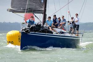 Mike Greville's Ker 39, Erivale II holds the lead on the first day of the RORC IRC National Championship in the Solent photo copyright  Rick Tomlinson http://www.rick-tomlinson.com taken at  and featuring the  class