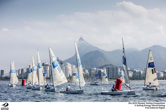 Finn fleet - 2016 Rio Olympic and Paralympic Games  © Sailing Energy/World Sailing