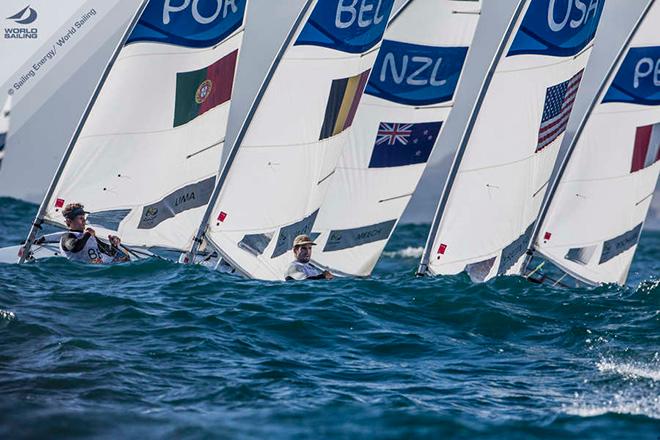 BEL Wannes Van Laer/ USA Charlie Buckingham in Laser on Day 5 - 2016 Rio Olympic and Paralympic Games  © Sailing Energy/World Sailing