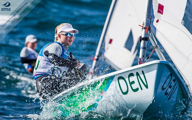 DEN - Anne Marie Rindom in Laser Radial on Day 5 - 2016 Rio Olympic and Paralympic Games  © Sailing Energy/World Sailing