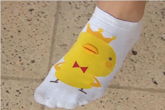 For Belgium’s London 2012 bronze medallist Evi Van Acker, her superstition is to wear her King Duck socks - 2016 Rio Olympic Games © Daniel Smith http://www.sailing.org/