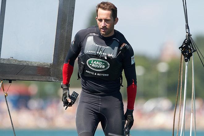 Ben Ainslie, Race Day 1 - Louis Vuitton Cup America’s Cup World Series Portsmouth, July 23, 2016   © Ingrid Abery http://www.ingridabery.com