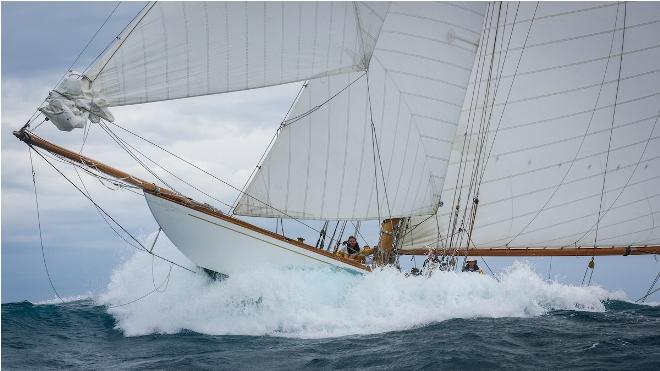 France Saint Tropez, October 1st, Centenary Trophy 2015 organised by the Gstaad Yacht Club in cooperation with Societe Nautique de Saint Tropez. Winner 2015 is Oriole, followed by Olympian Mignon and Folly. ©  Juerg Kaufmann http://juergkaufmann.com/