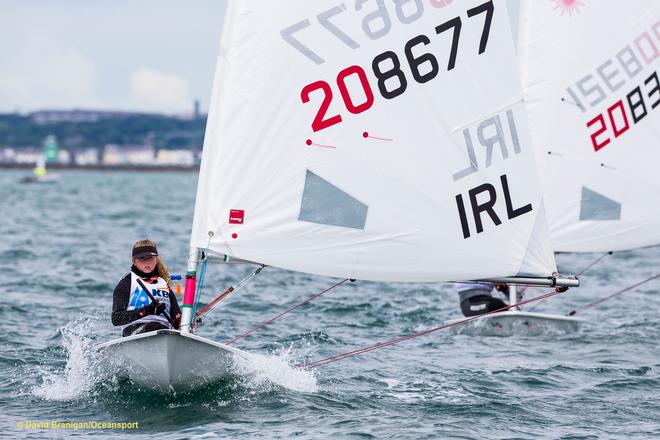 Dun Laoghaire Harbour, Saturday 30th July 2016:<br />
Olivia Mooney Ireland competing on the final day the KBC Laser Radial World Championships hosted by the Royal St. George Yacht Club and Dun Laoghaire Harbour.<br />
Photograph:  David Branigan/Oceansport © David Branigan/Oceansport http://www.oceansport.ie/