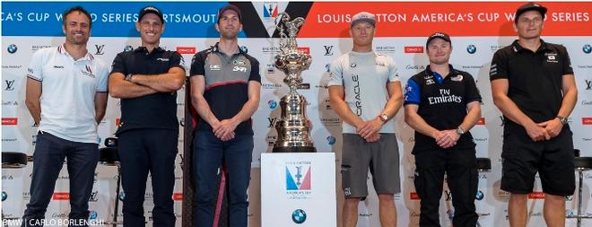 Skippers press conference - Louis Vuitton America’s Cup World Series 2016 - Portsmouth © BMW / Carlo Borlenghi