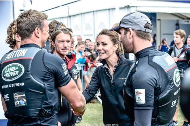 The Duke and Duchess of Cambridge were on hand to present the awards and it was a fitting end to an amazing weekend of action for the British fans in Portsmouth. - Louis Vuitton America’s Cup World Series 2016 © ACEA / Ricardo Pinto http://photo.americascup.com/