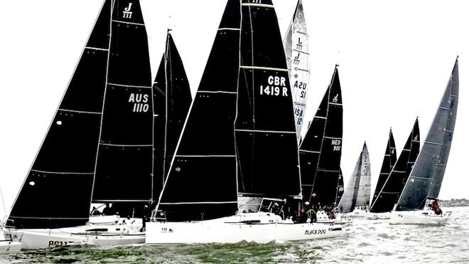 Starts were highly competitive on Day One of the J/111 Garmin World Championship ©  Louay Habib